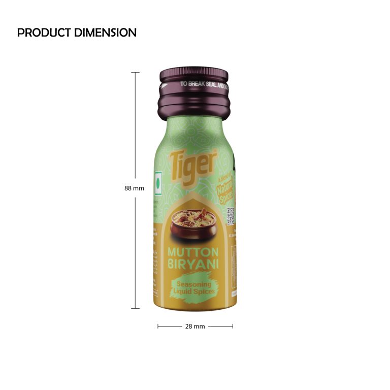TIGER MUTTON BIRYANI NATURAL CULINARY ESSENCE SEASONING SPICES - 18 ML