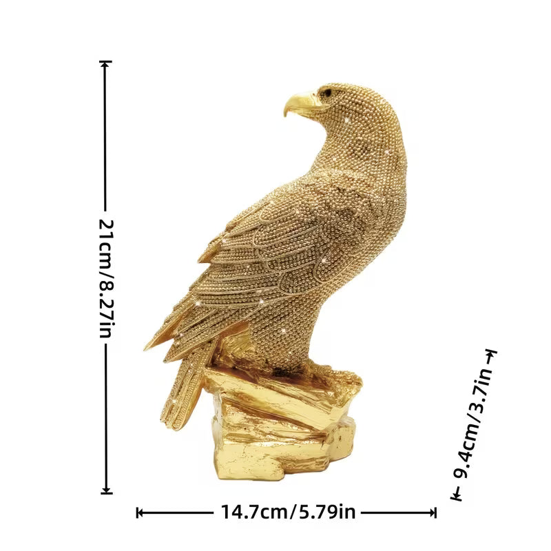 LUXURIOUS GOLDEN EAGLE RESIN STATUE