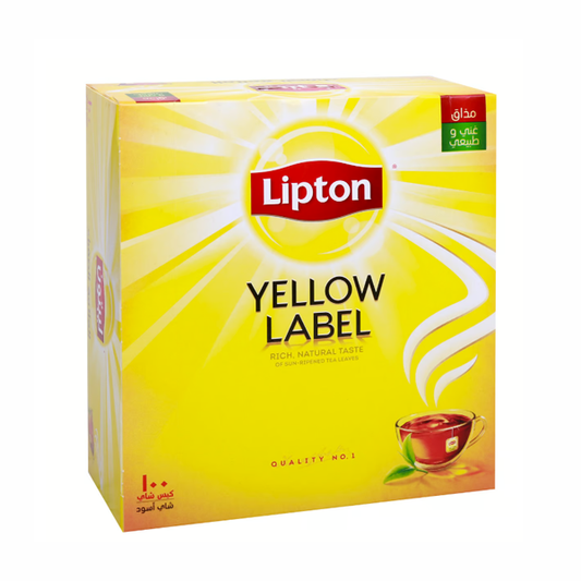 ليبتون شاي العلامة الصفراء 100حبة 20غ