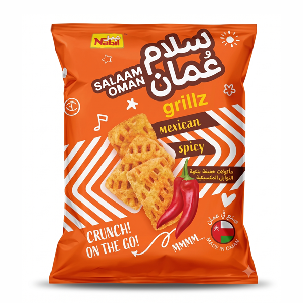 نبيل سلام عمان - نكهة مكسيكية حارة (23 جم × 12 قطعة)
