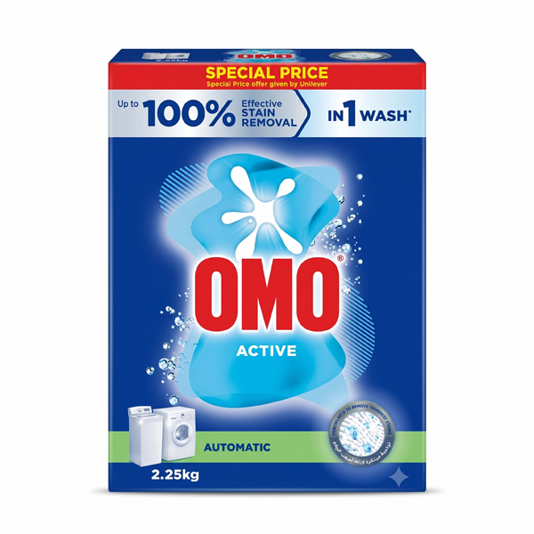 OMO ACTIVE AUTOMATIC WASHING POWDER 2.25KG