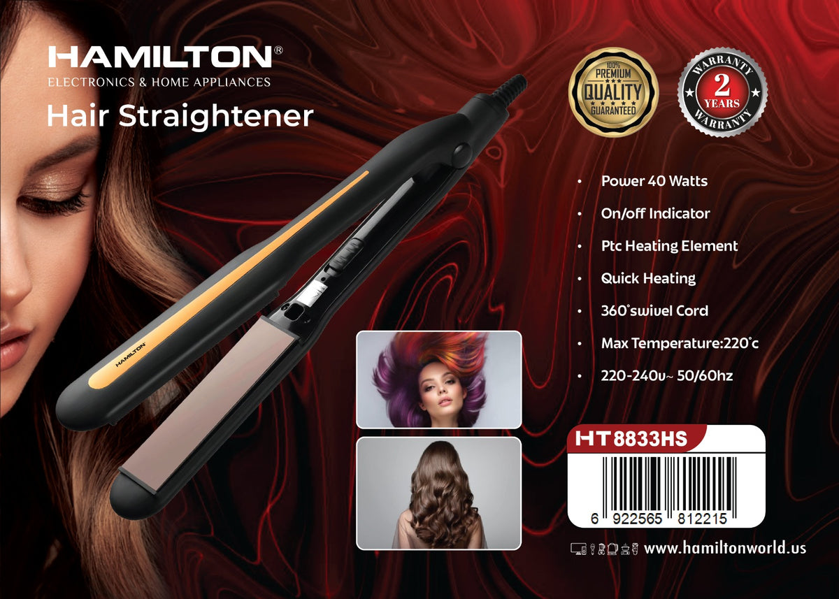 HAMILTON HAIR STRAIGHTENER 40W HT8833HS