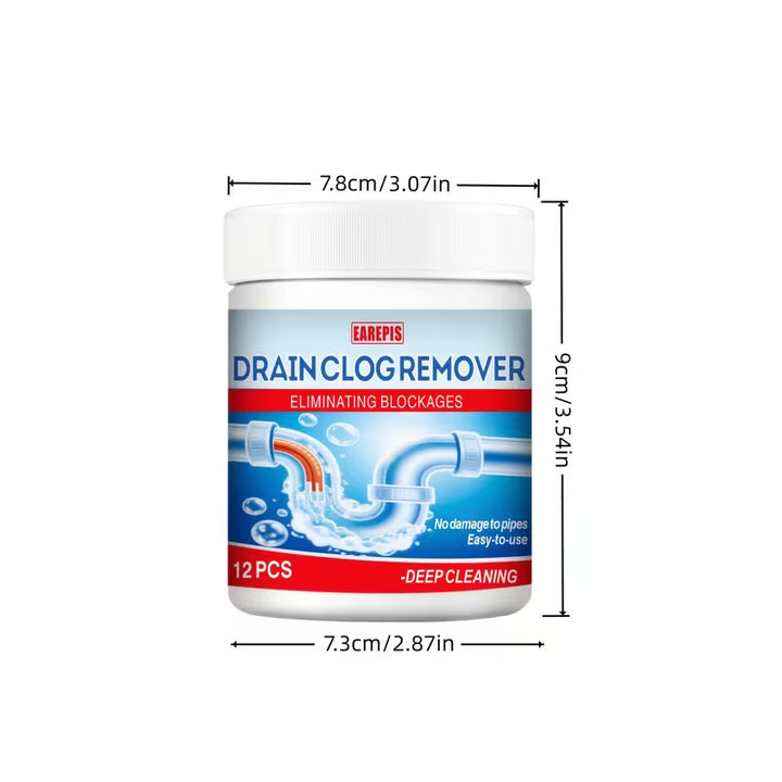 DRAIN CLOG REMOVER TABLETS 12PCS