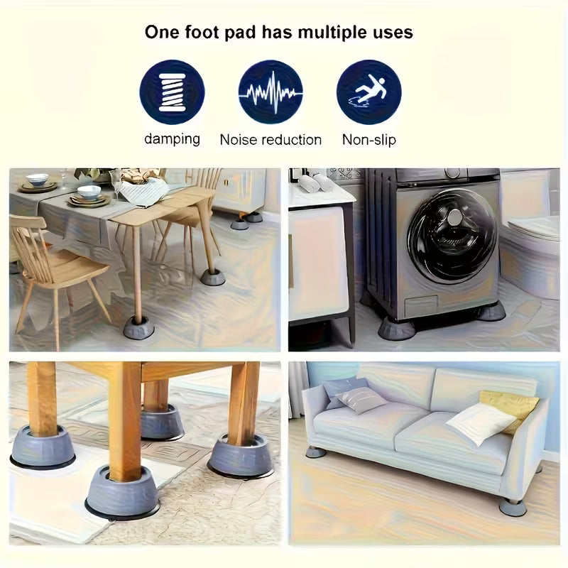 4PCS WASHING MACHINE ANTI-VIBRATION PADS