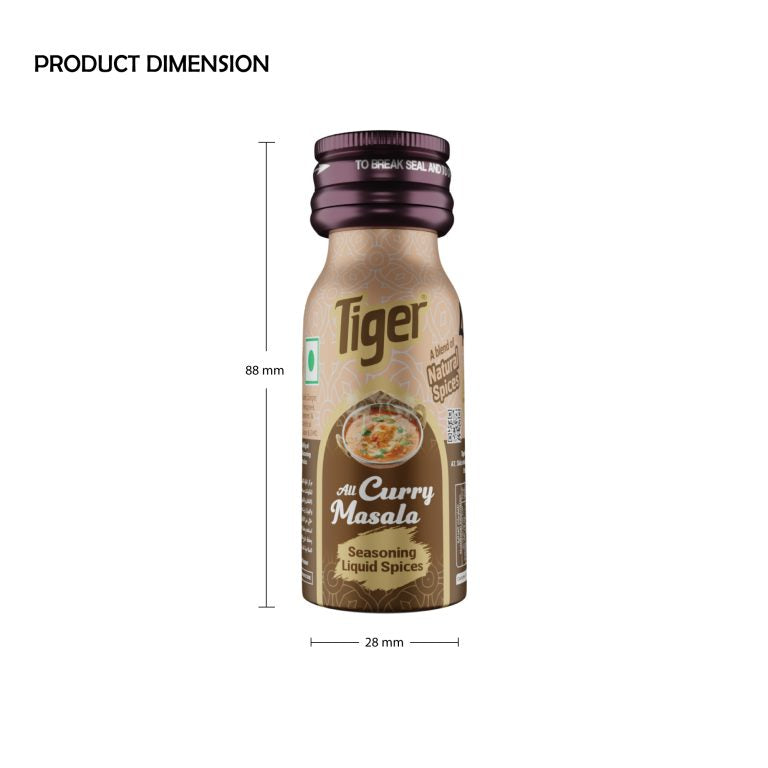 خلاصة وتوابل "تايجر" (Tiger) لخلطة الكاري ماسالا - 18 مل