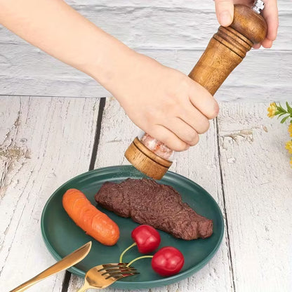 PREMIUM WOOD HAND PEPPER SALT GRINDER