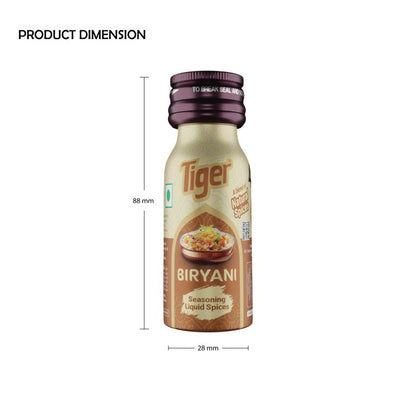TIGER BIRYANI NATURAL CULINARY ESSENCE SEASONING SPICES - 18 ML