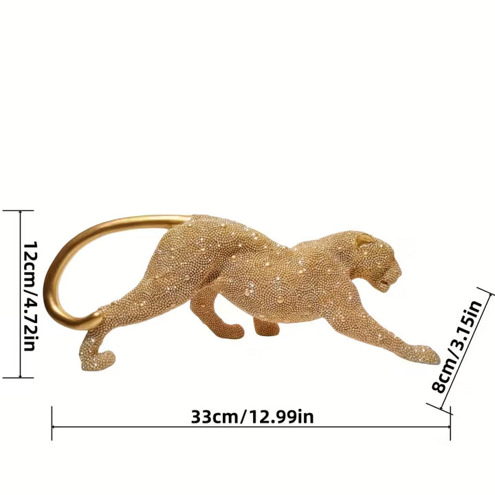 WALKING CHEETAH RESIN STATUE