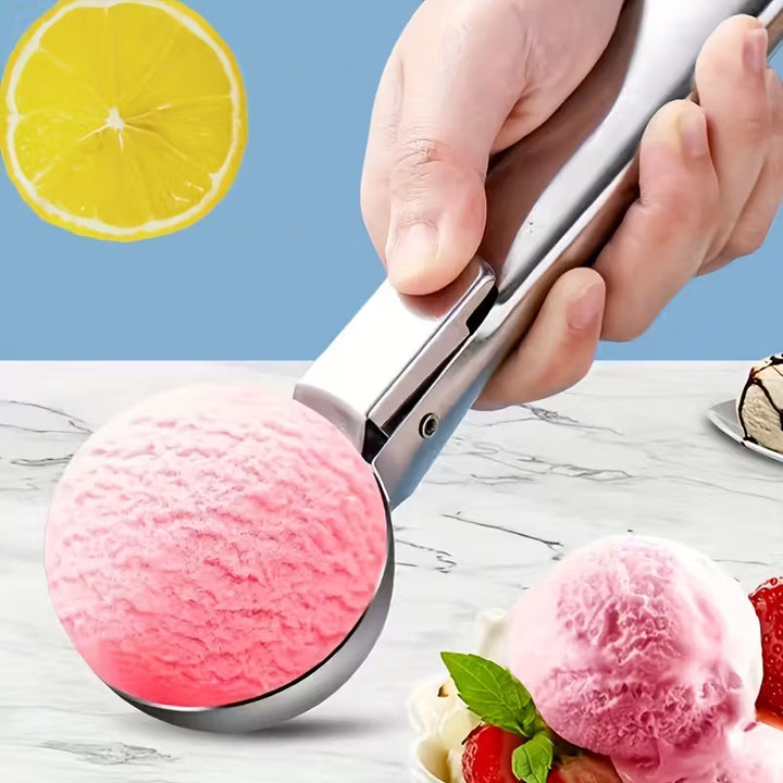 STAINLESS STEEL ICE CREAM AND FRUIT SCOOP