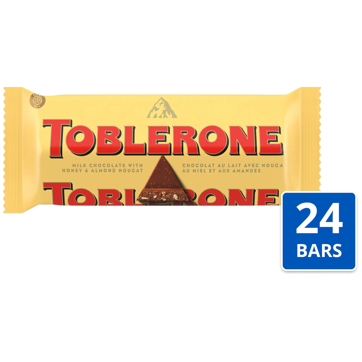 TOBLERONE CHOCOLATE WITH HONEY & ALMOND NOUGAT MINI 24*35GM