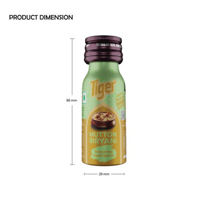 TIGER MUTTON BIRYANI NATURAL CULINARY ESSENCE SEASONING SPICES - 18 ML