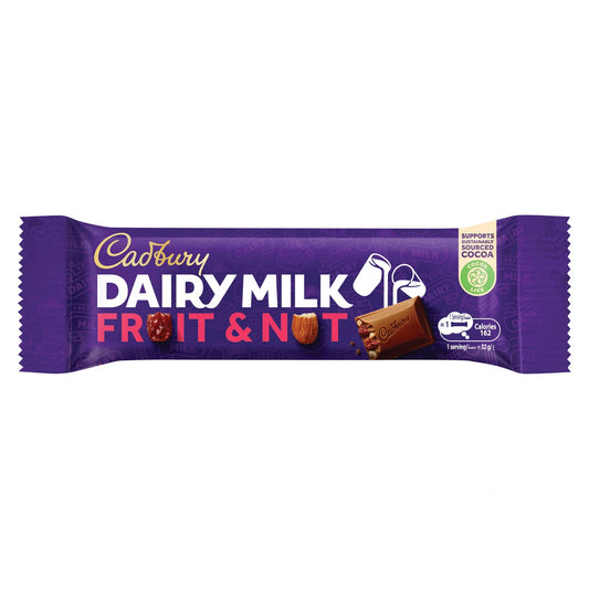 CADBURY DAIRY MILK FRUIT & NUT CHOCOLATE 32GM
