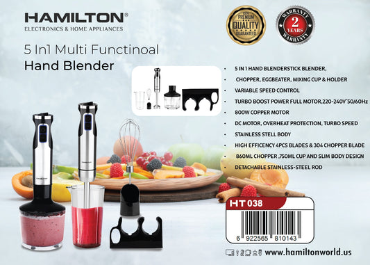 HAMILTON 5 IN 1 MULTI FUNCTION HAND BLENDER