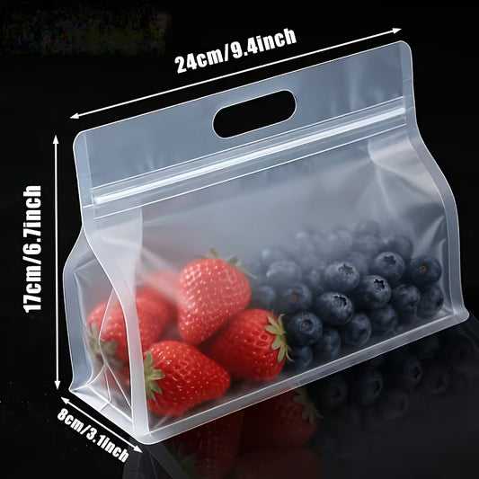 TRANSPARENT SEALED RECLOSABLE PACKAGING BAG 17x24cm-7pcs