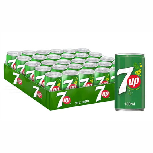 7UP SOFT DRINK CAN 150ML x 30