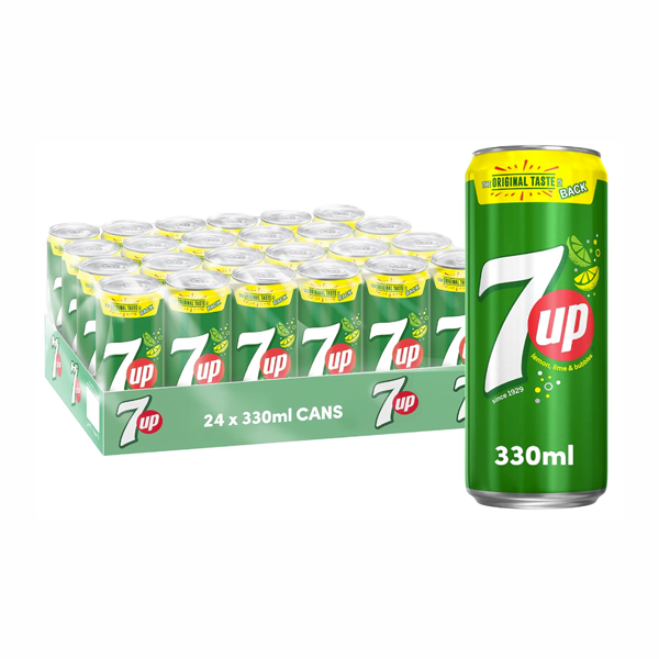 7UP SOFT DRINK CAN 330ML×24