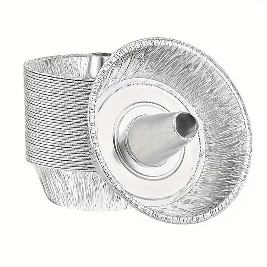 DISPOSABLE ROUND CAKE  ALUMINUM FOIL BAKING PANS -10PCS