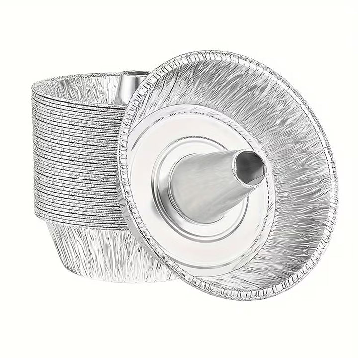 DISPOSABLE ROUND CAKE  ALUMINUM FOIL BAKING PANS -10PCS