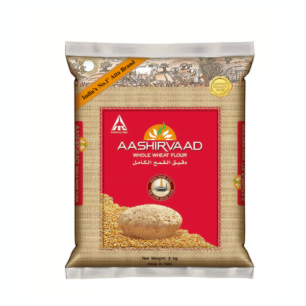 AASHIRVAAD WHOLE WHEAT FLOUR SHUDH CHAKKI ATTA 2KG