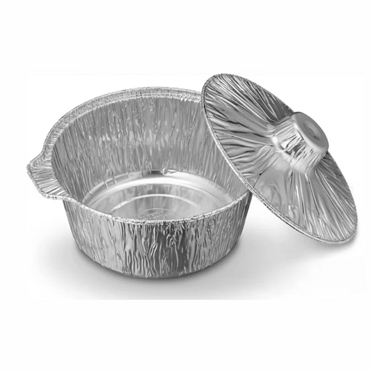 ALUMINUM DISPOSABLE POTS WITH LIDS