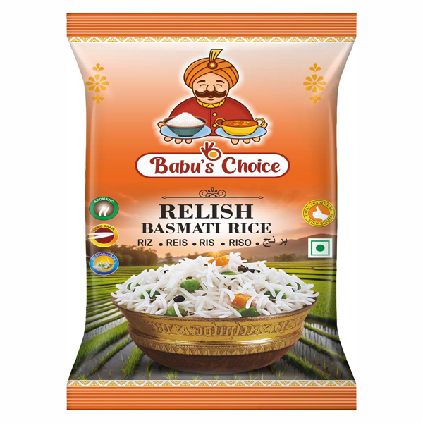 BABU'S CHOICE RELISH BASMATI RICE-4KG