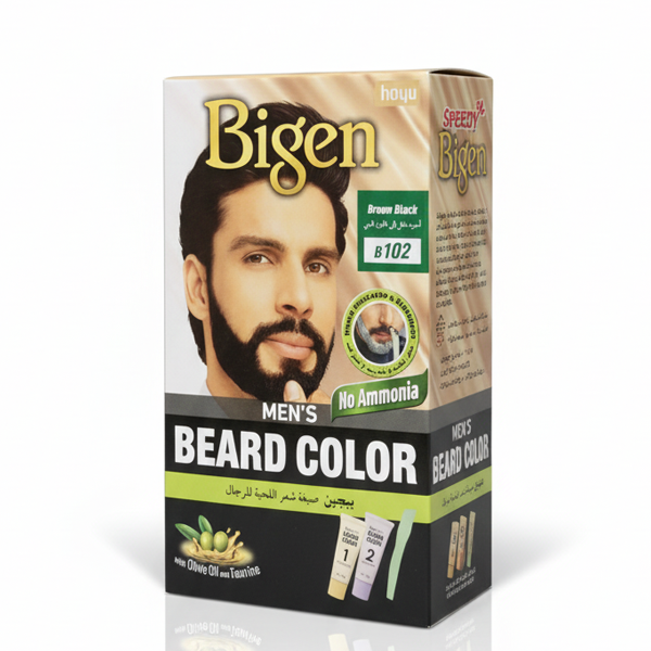 BIGEN MEN'S BEARD COLOR BROWN BLACK B102