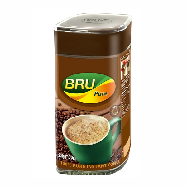 BRU PURE INSTANT COFFEE 200GM