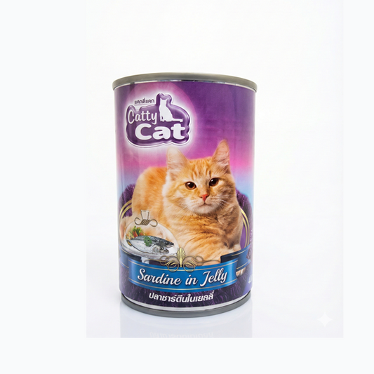 CATTY CAT SARDINE IN JELLY 400GM