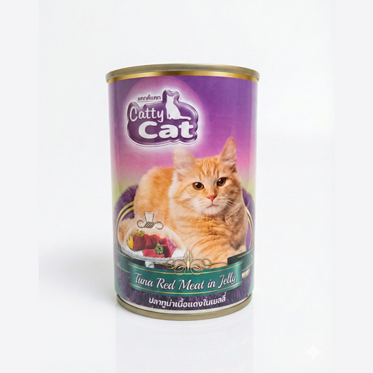 CATTY CAT TUNA RED MEAT IN JELLY 400.GM