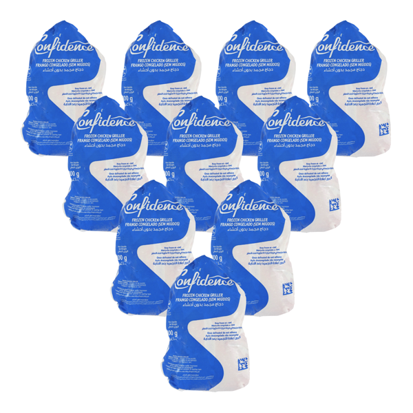CONFIDENCE FROZEN WHOLE CHICKEN GRILLER 1KG X 10
