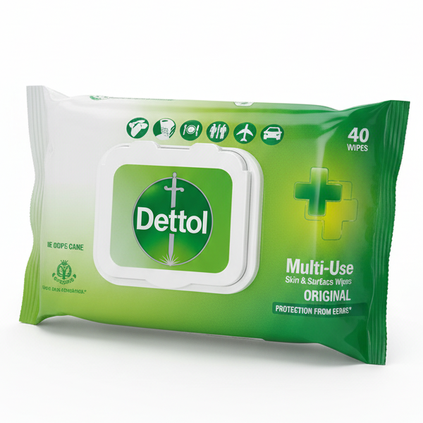 DETTOL SKINCARE WIPES 40'S