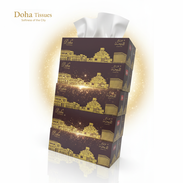 DOHA SOFT FACIAL TISSUES 200SHEETS 5 BOX