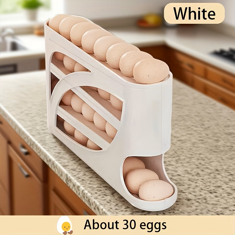 EGG CART DISPENSER AUTOMATIC SLIDING 30 LARGE EGGS CAPACITY