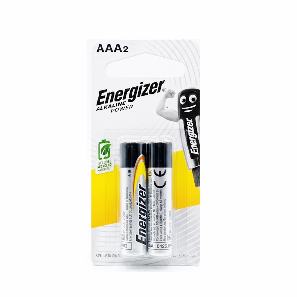 ENERGIZER MAX AAA ALKALINE BATTERY 2PCS