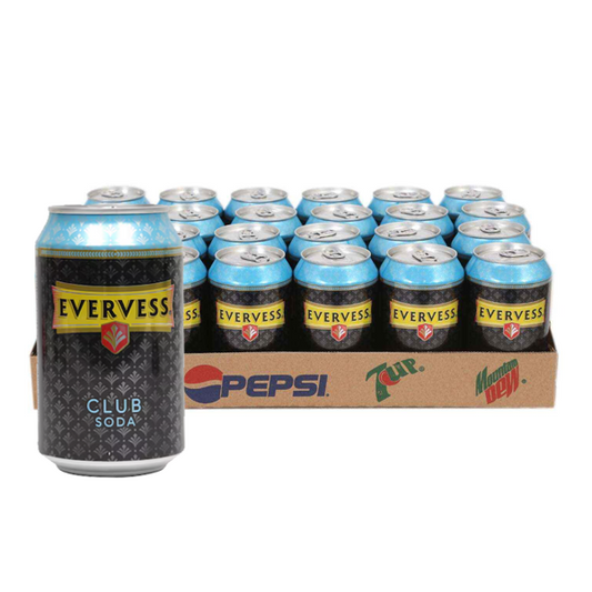 EVERVESS CLUB SODA CAN 330ML X 24