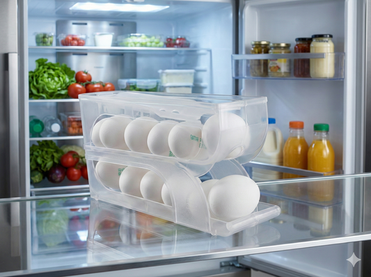 EGG CART DISPENSER AUTOMATIC SLIDING 15 LARGE EGGS CAPACITY