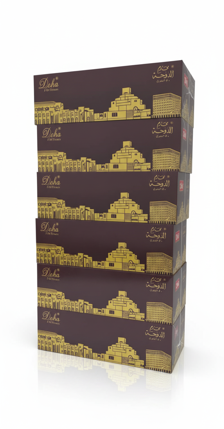 DOHA SOFT FACIAL TISSUES 150SHEETS 6 BOX