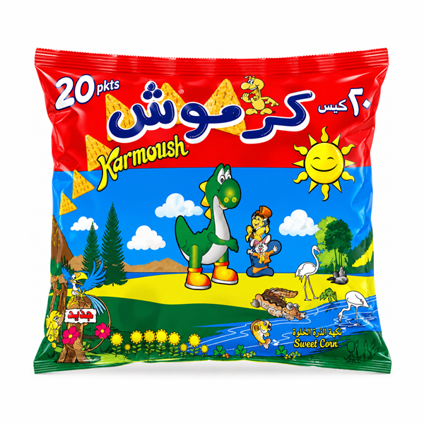 KARMOUCHE SWEET CORN CHIPS 12GM*20 PKT