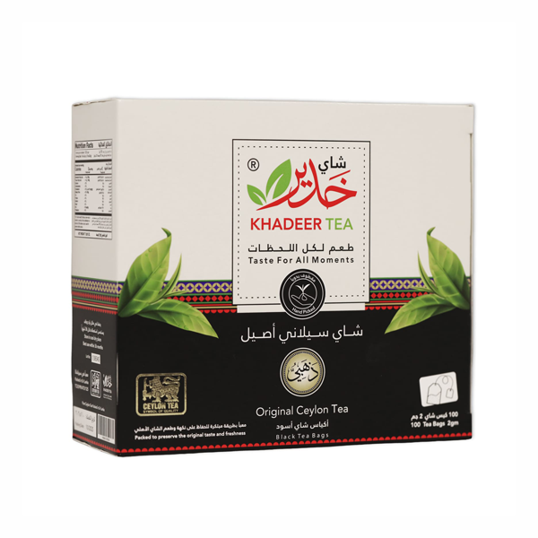 KHADEER GOLD CEYLON TEA BAG 2GMx100PCS