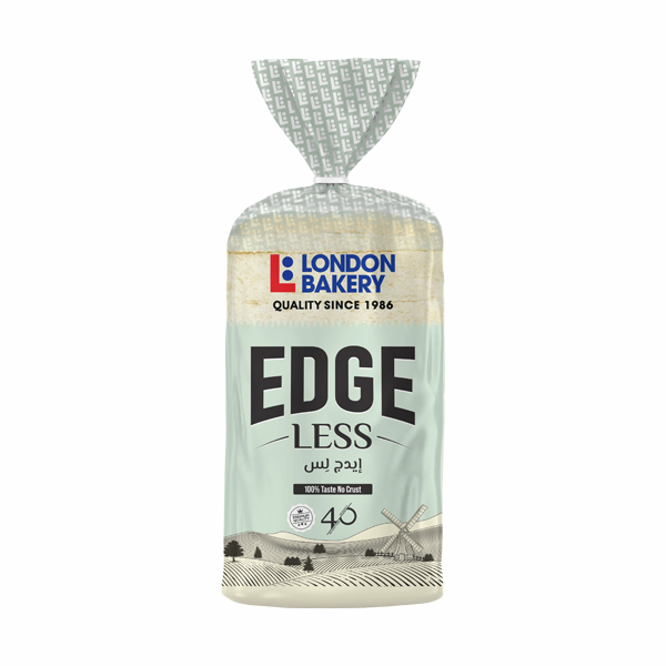 LONDON BAKERY EDGE LESS WHITE BREAD 350GM