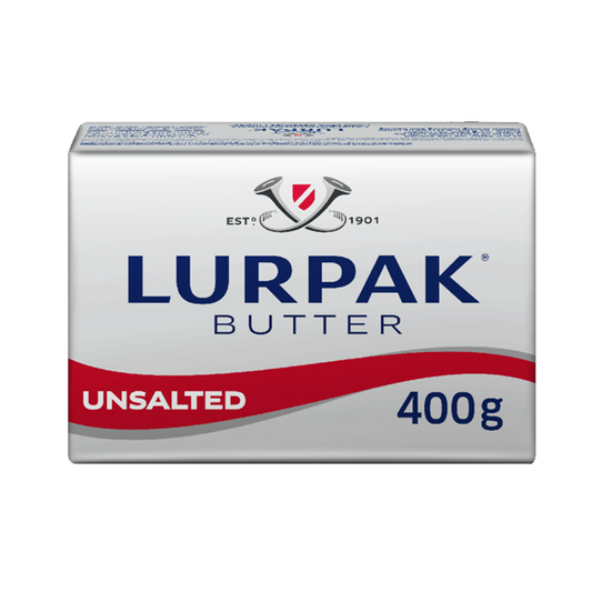 LURPAK BUTTER BLOCK UNSALTED 400G