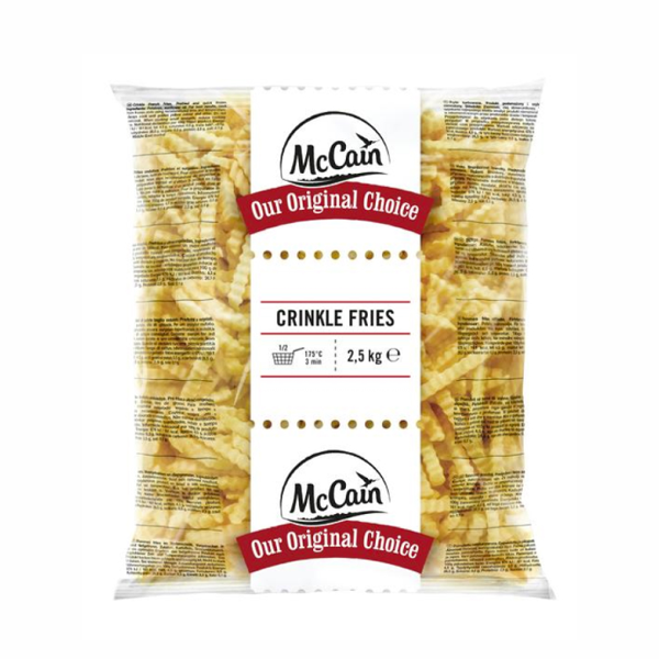 MCCAIN CRINKLE CUT FRIES 2.5KG