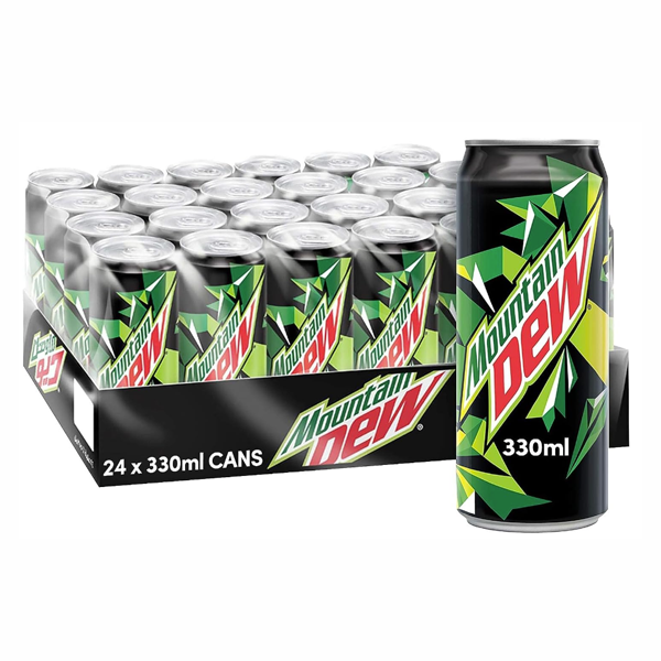 MOUNTAIN DEW SOFT DRINK CAN 150ML×30