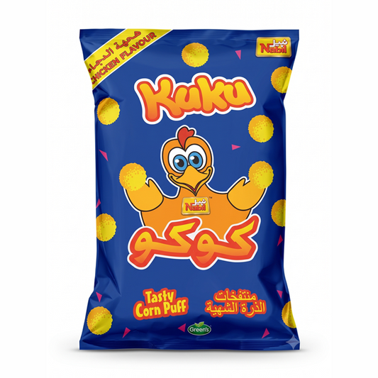 NABIL KUKU CHICKEN FLAVOUR CORN PUFF 25x16GM