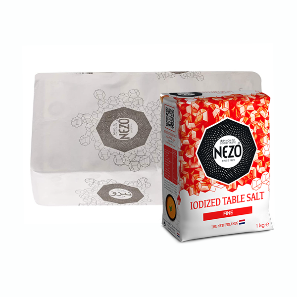 NEZO IODISED TABLE SALT 1KG x 12