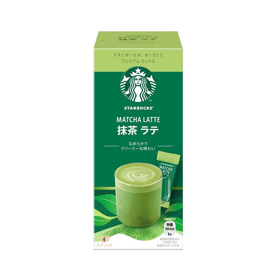 STARBUCKS JAPAN MATCHA LATTE POWDER PREMIUM MIXES 96G (24G X 4 STICKS)