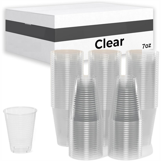 PLASTIC DISPOSABLE CUP 7OZ 50PCS CLEAR