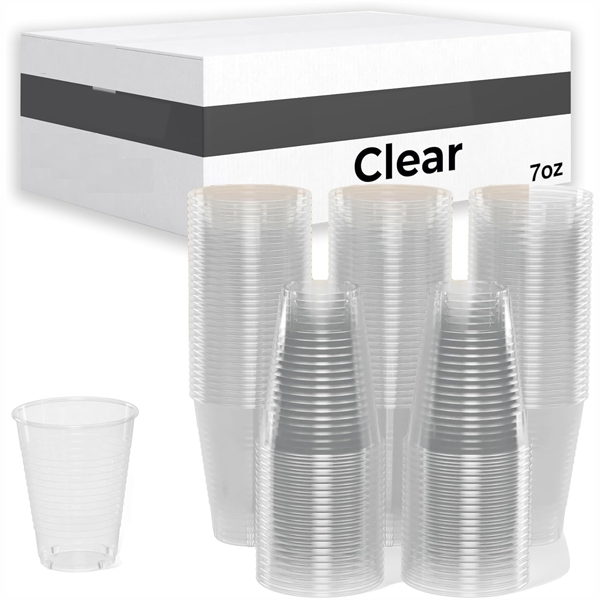 PLASTIC DISPOSABLE CUP 6OZ 50PCS CLEAR