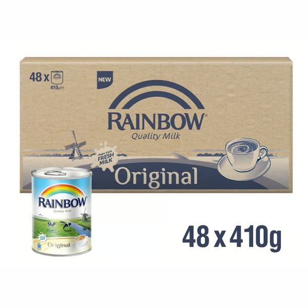 RAINBOW EVAPORATED MILK ORIGINAL(48X410GM)