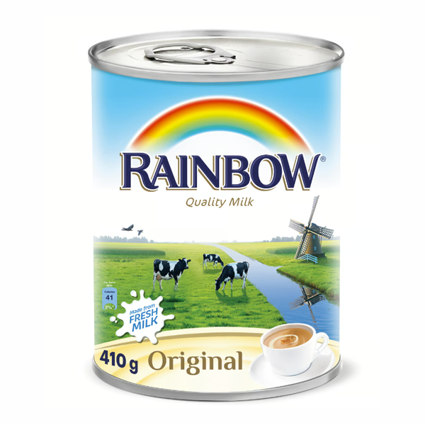 RAINBOW EVAPORATED MILK 48 X 410G